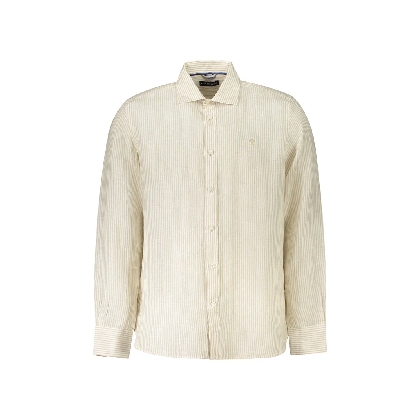 North Sails Camicia Maniche Lunghe Uomo Beige Ricamo Camicie - foto prodotto