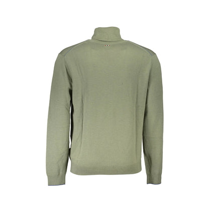 Napapijri Maglione Uomo Verde Ricamo Maglie - vista 2
