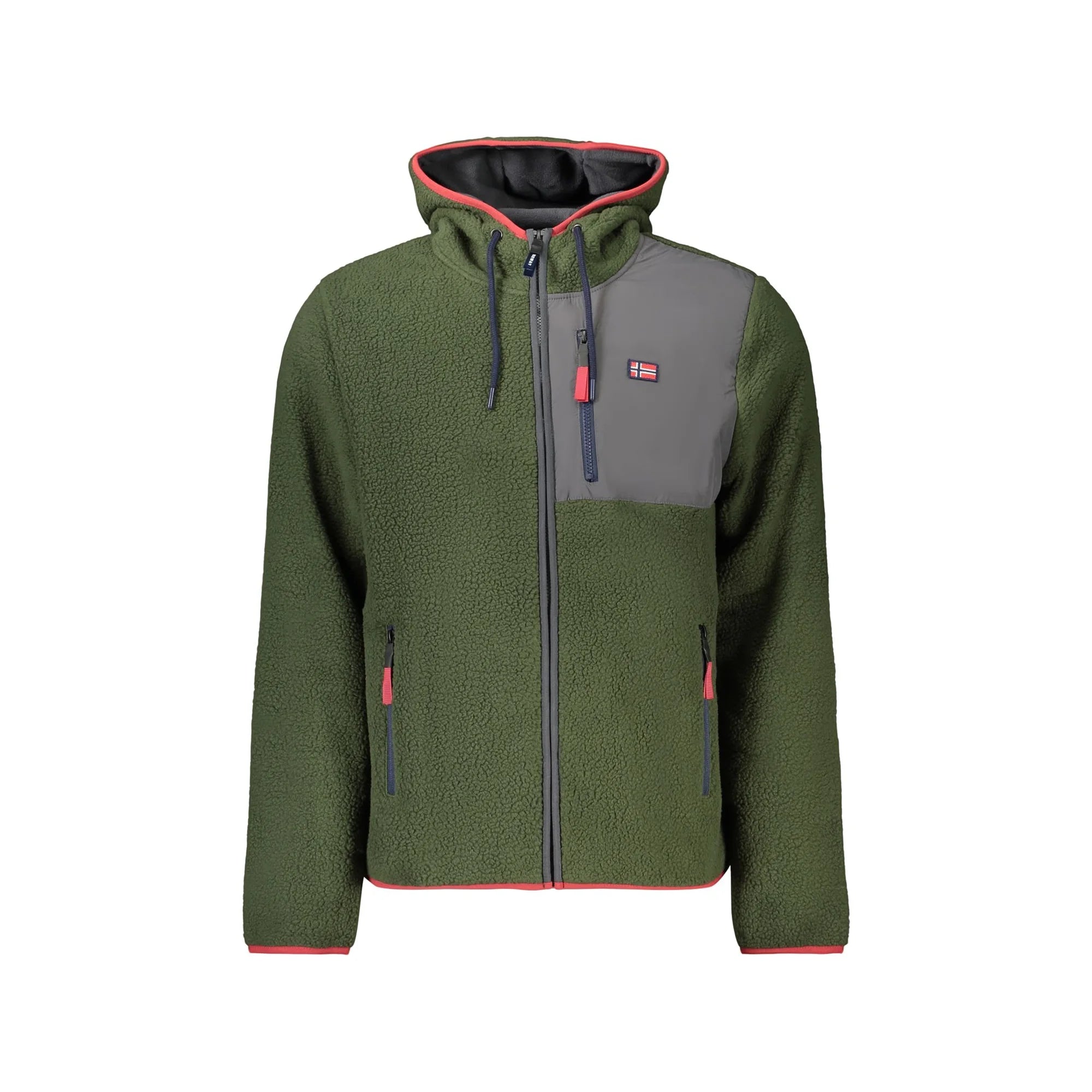 NORWAY 1963 FELPA CON ZIP UOMO VERDE