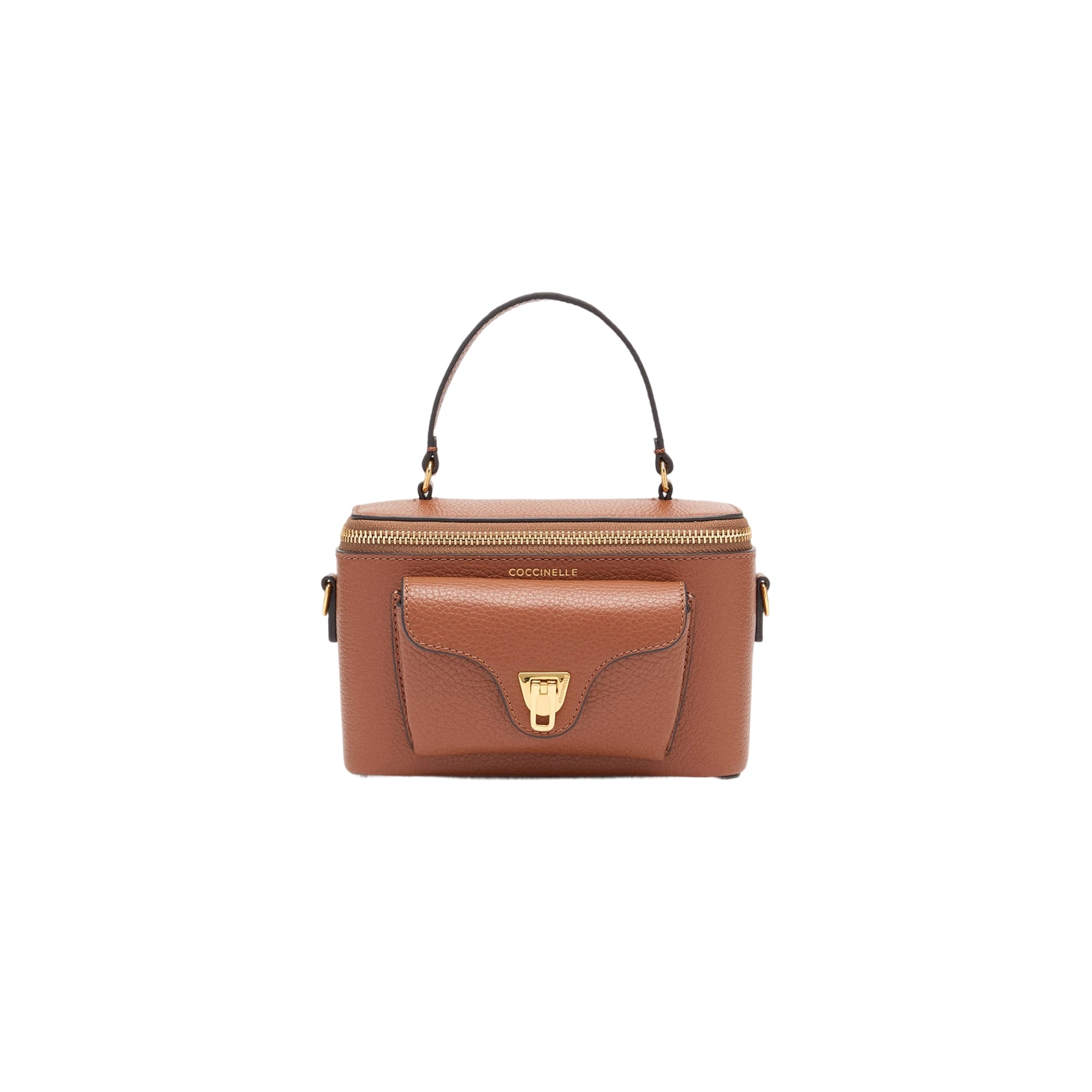 COCCINELLE Borsa Donna a Tracolla Marrone, In Vera Pelle, Beat Generation