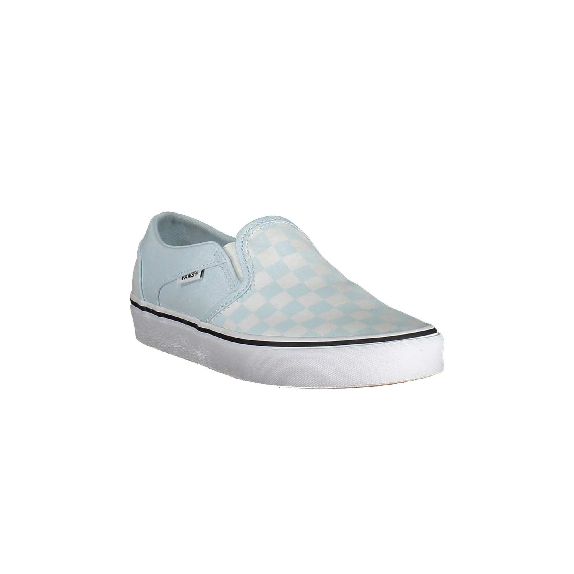 VANS Scarpe Sneakers Donna Azzurre con Lacci e Logo - vista 2
