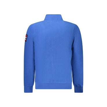 Norway 1963 Felpa Uomo Blu Zip Pile Tasche Ricamo Logo Felpe - vista 2