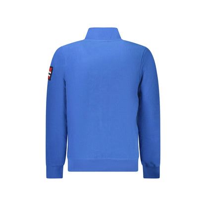 Norway 1963 Felpa Uomo Blu Zip Pile Tasche Ricamo Logo Felpe - vista 2
