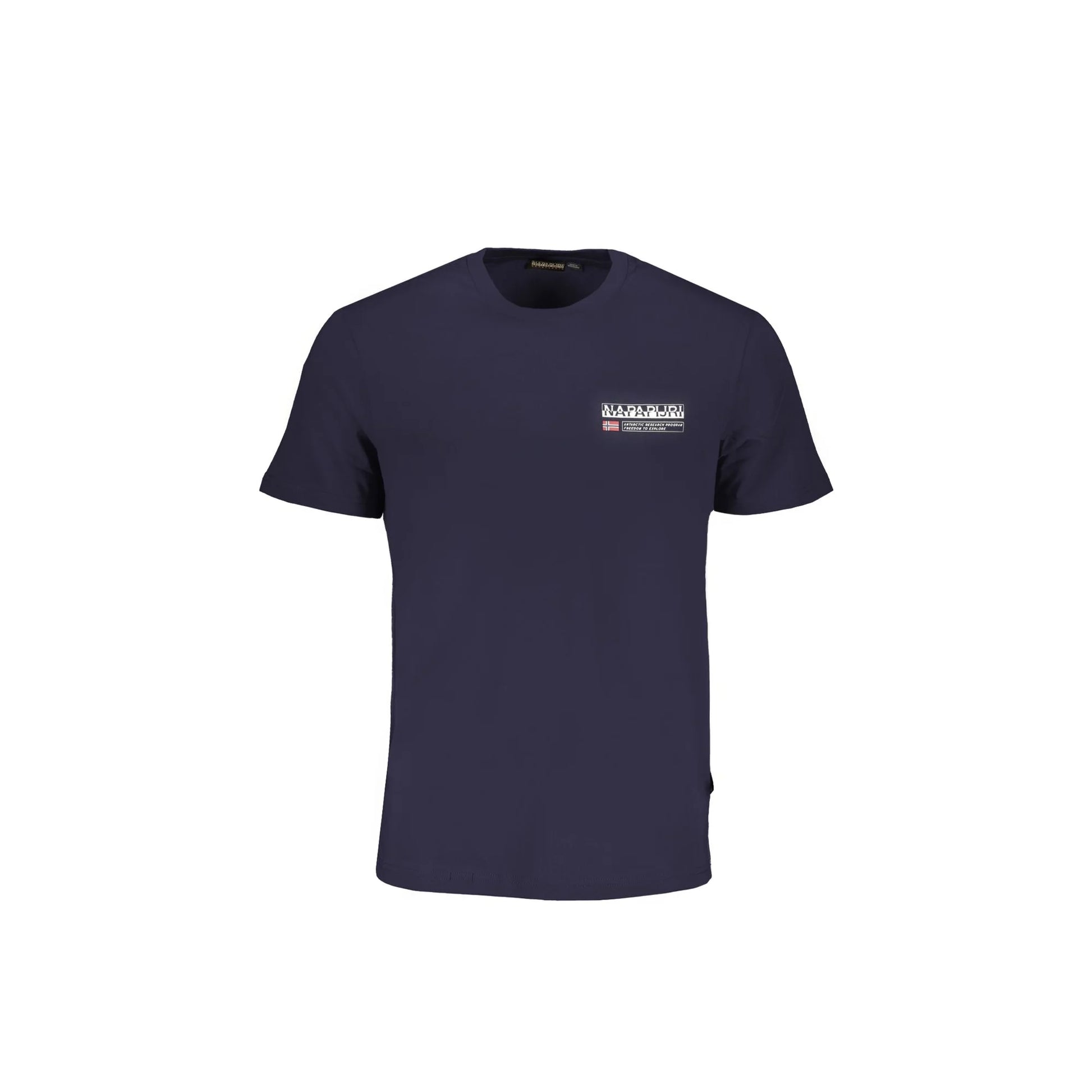 Napapijri T-Shirt Maniche Corte Uomo Blu Stampa Logo - foto prodotto