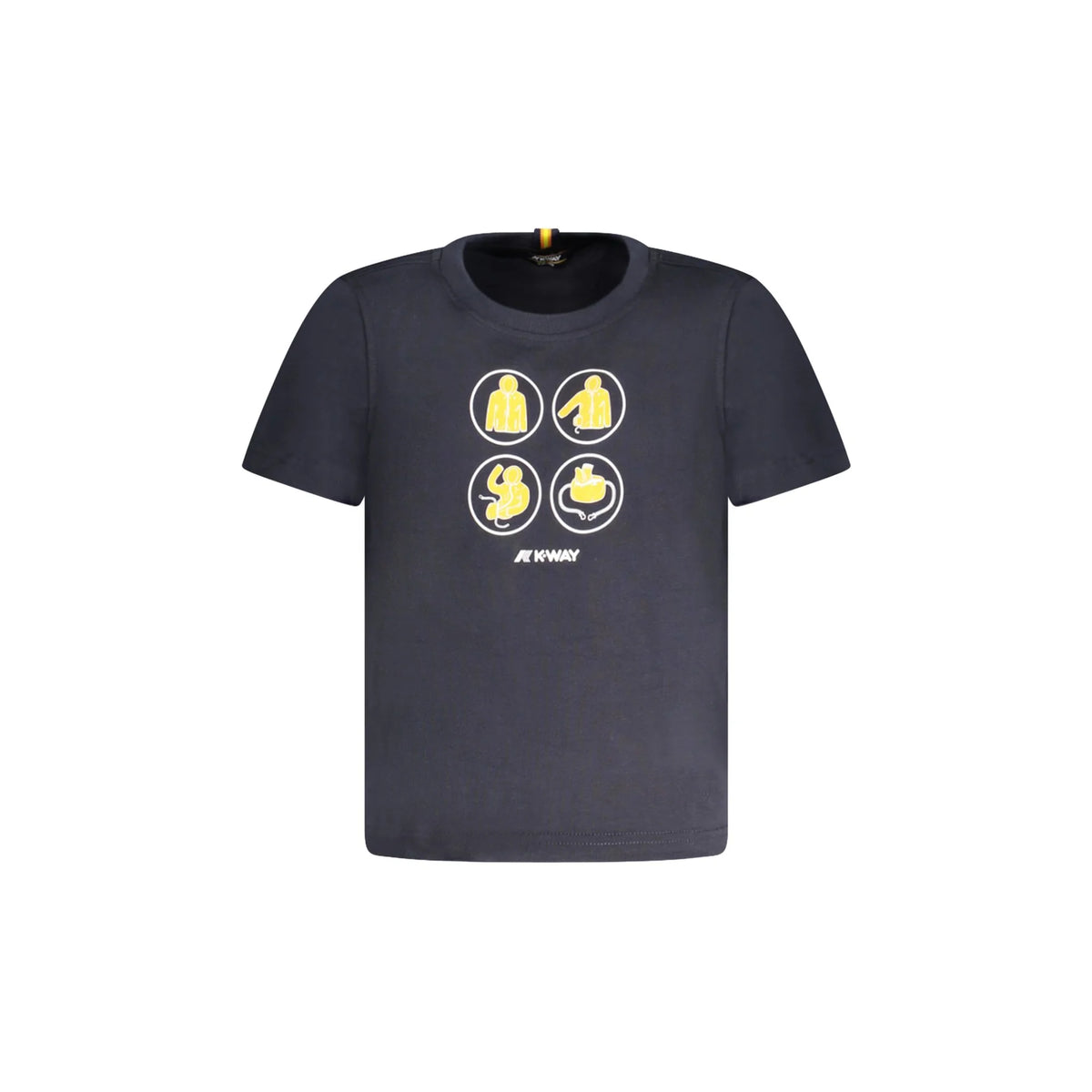 K-WAY T-SHIRT MANICHE CORTE BAMBINO BLU