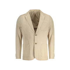 Guess Jeans Giubbotto Maniche Lunghe Uomo beige Logo