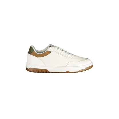 TOMMY HILFIGER Sneakers Sportiva Uomo Bianche con Lacci e Logo Bianco - foto prodotto
