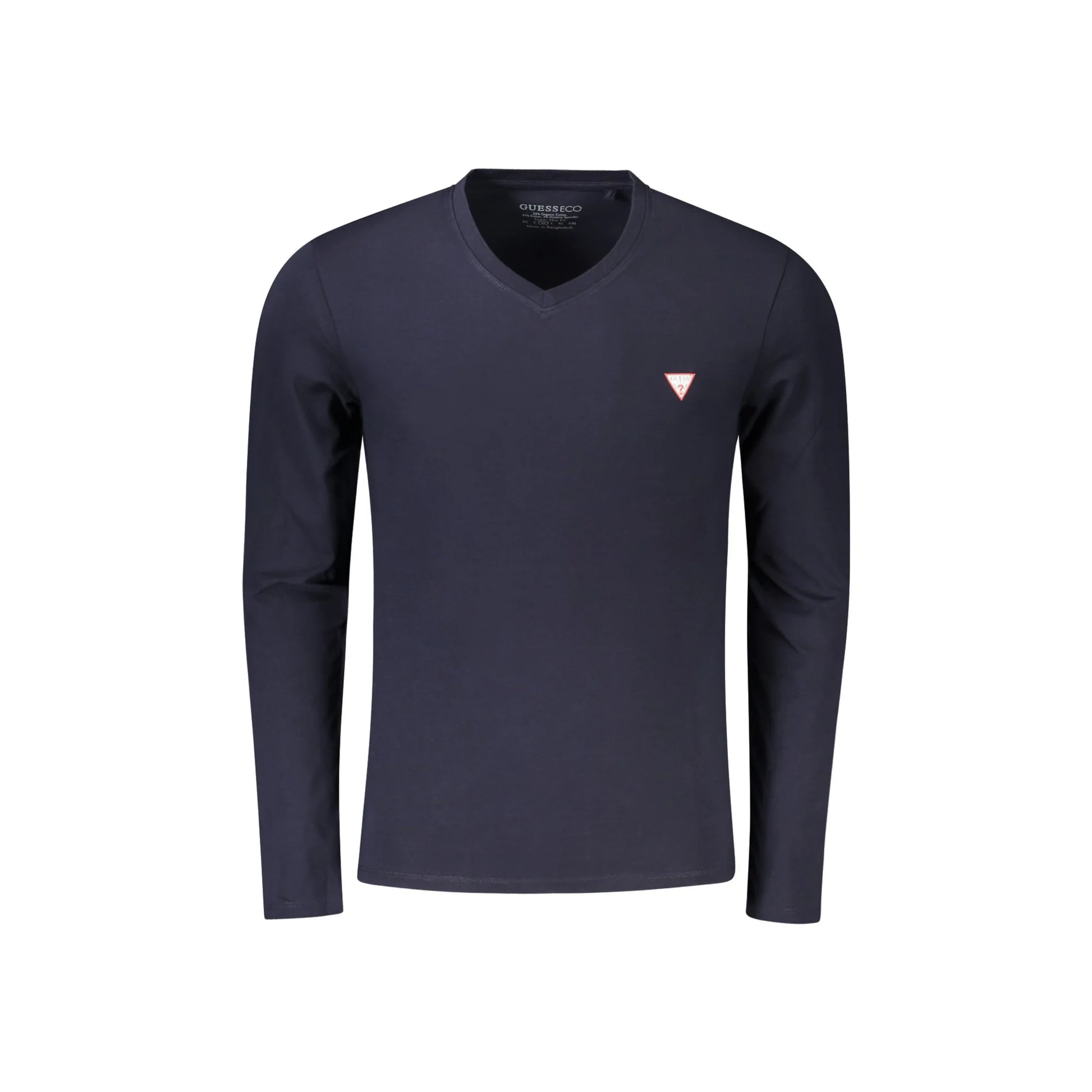 Guess Jeans T-Shirt Maniche Lunghe Uomo Blu Logo - foto prodotto