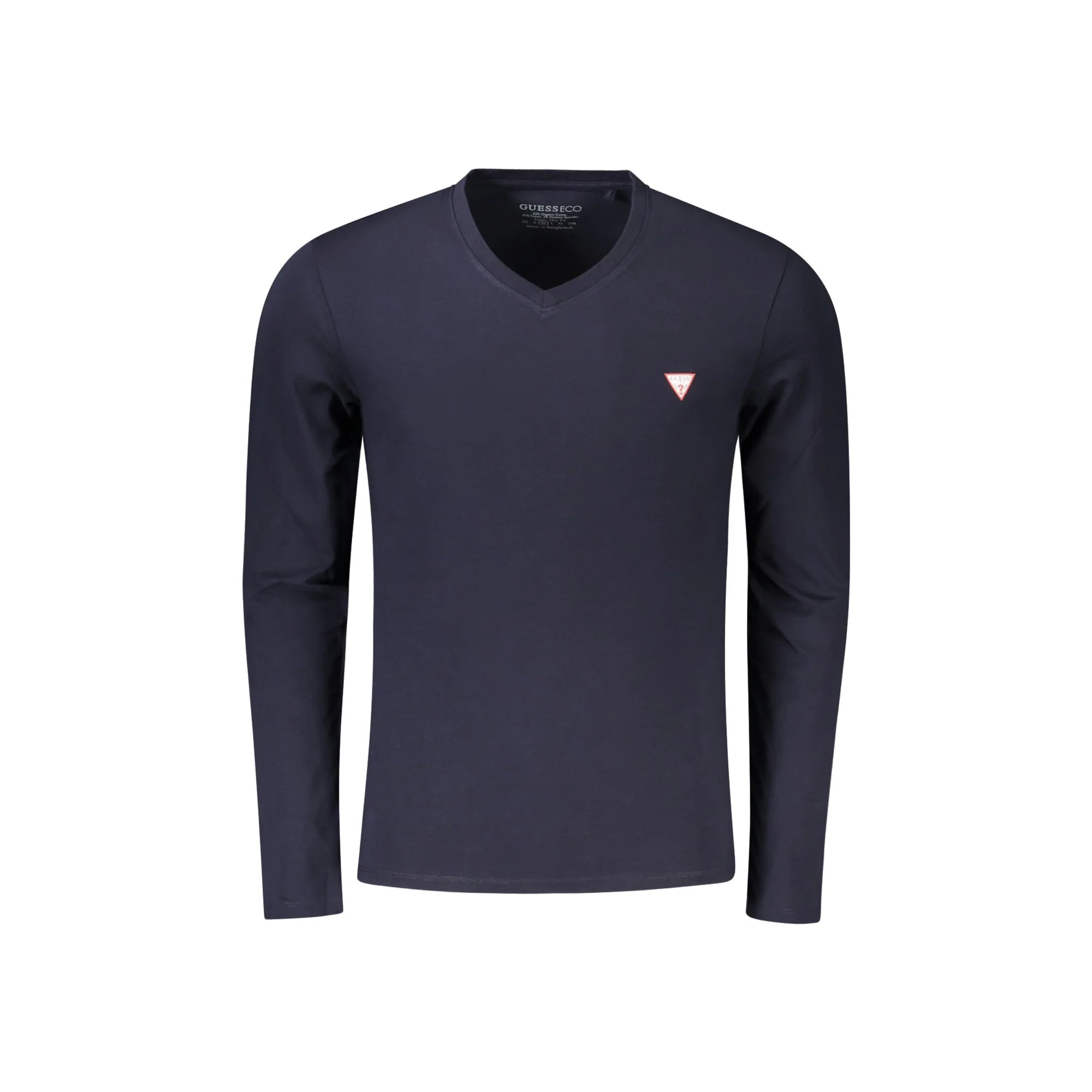 Guess Jeans T-Shirt Maniche Lunghe Uomo Blu Logo - foto prodotto