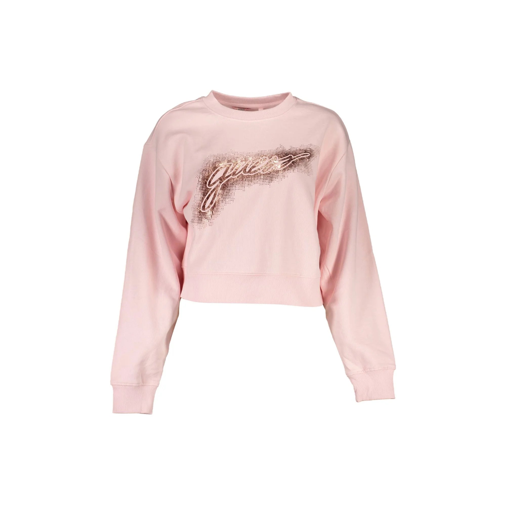 Guess Jeans Felpa Maniche Lunghe Uomo Rosa Stampa Felpe - foto prodotto