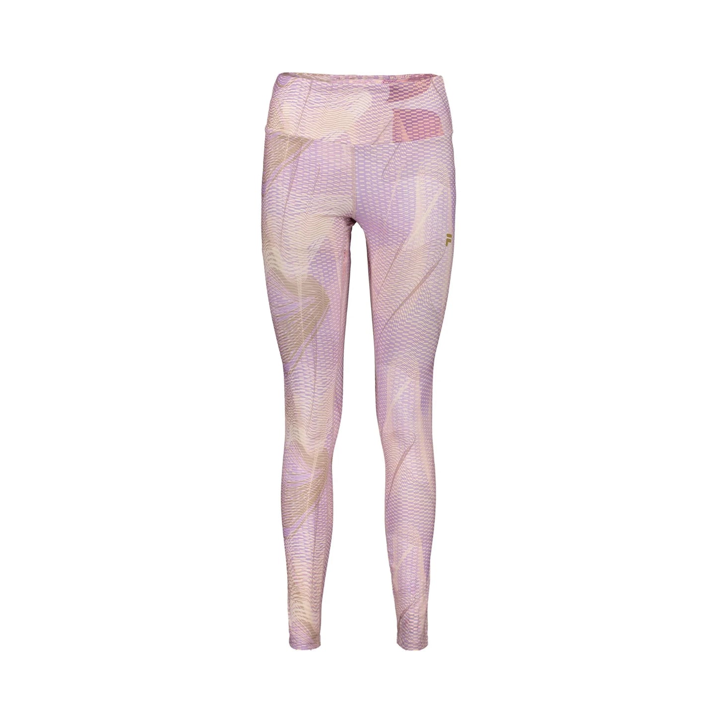 Fila Pantaloni Leggins Donna Viola Stampa Logo - foto prodotto