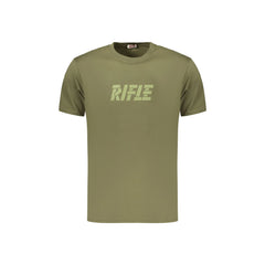 Rifle T-Shirt Maniche Corte Uomo Verde Stampa