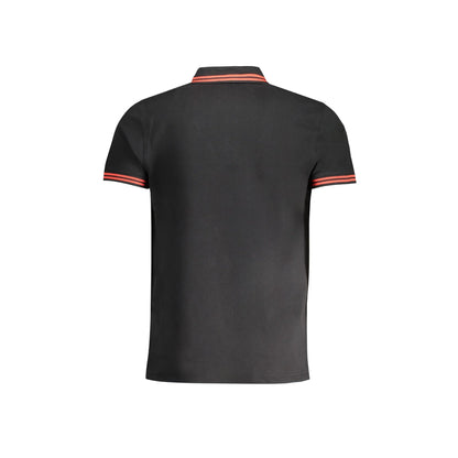 Cavalli Class Polo Uomo Nera Maniche Corte Cotone Ricamo Logo nero - vista 2