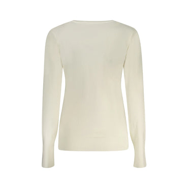 Guess Jeans Maglia Donna Bianca Applicazione Strass Maglie bianco - vista 2