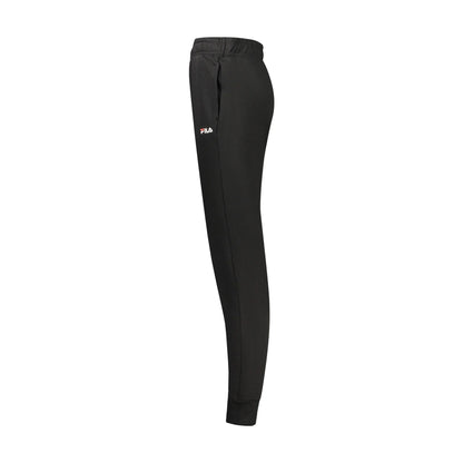 Fila Pantaloni Tuta Lungo Donna Nero Ricamo - vista 3
