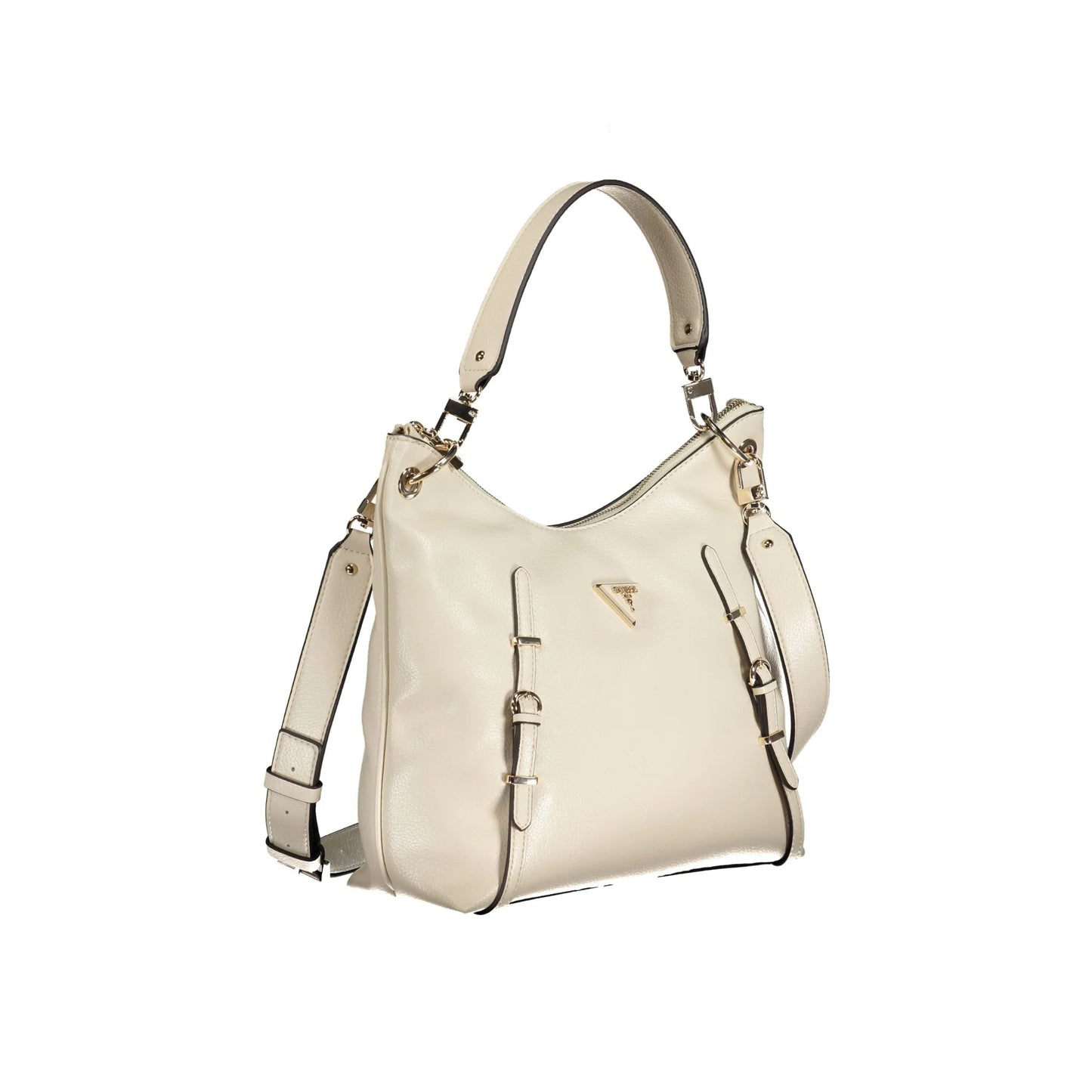 GUESS JEANS Borsa Donna a Spalla Levia Beige con Tracolla Removibile Borse - vista 3