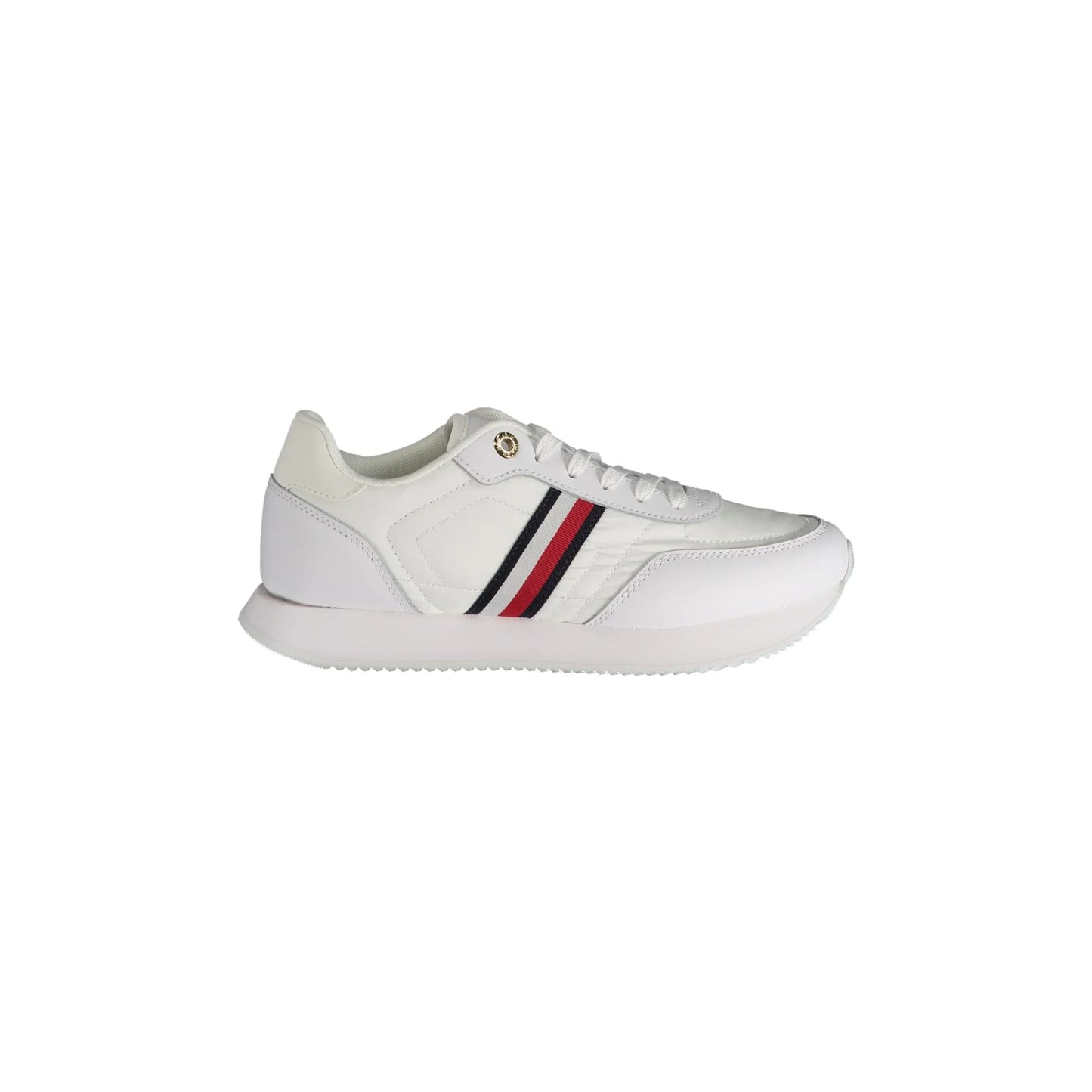 TOMMY HILFIGER Calzatura Sportiva Donna Bianca con Dettagli a Contrasto Sneakers Bianco - foto prodotto