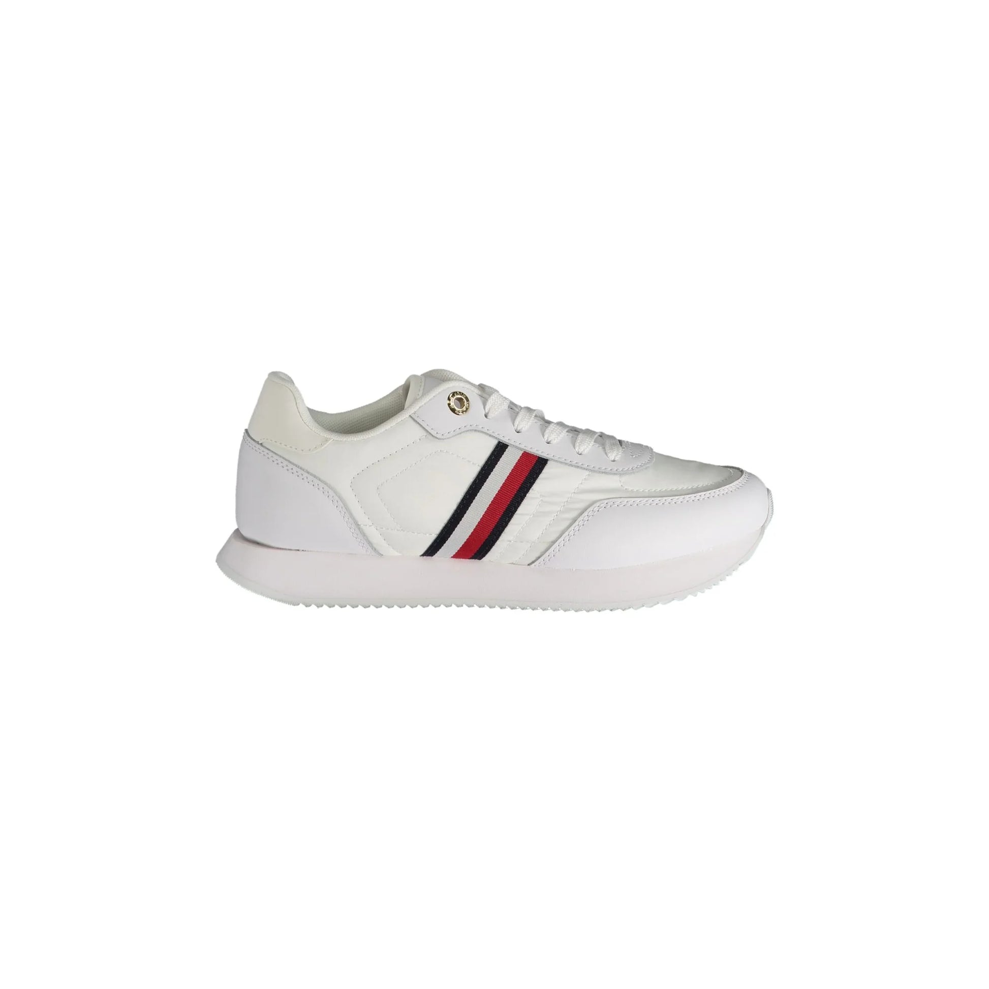 TOMMY HILFIGER Calzatura Sportiva Donna Bianca con Dettagli a Contrasto Sneakers Bianco - foto prodotto