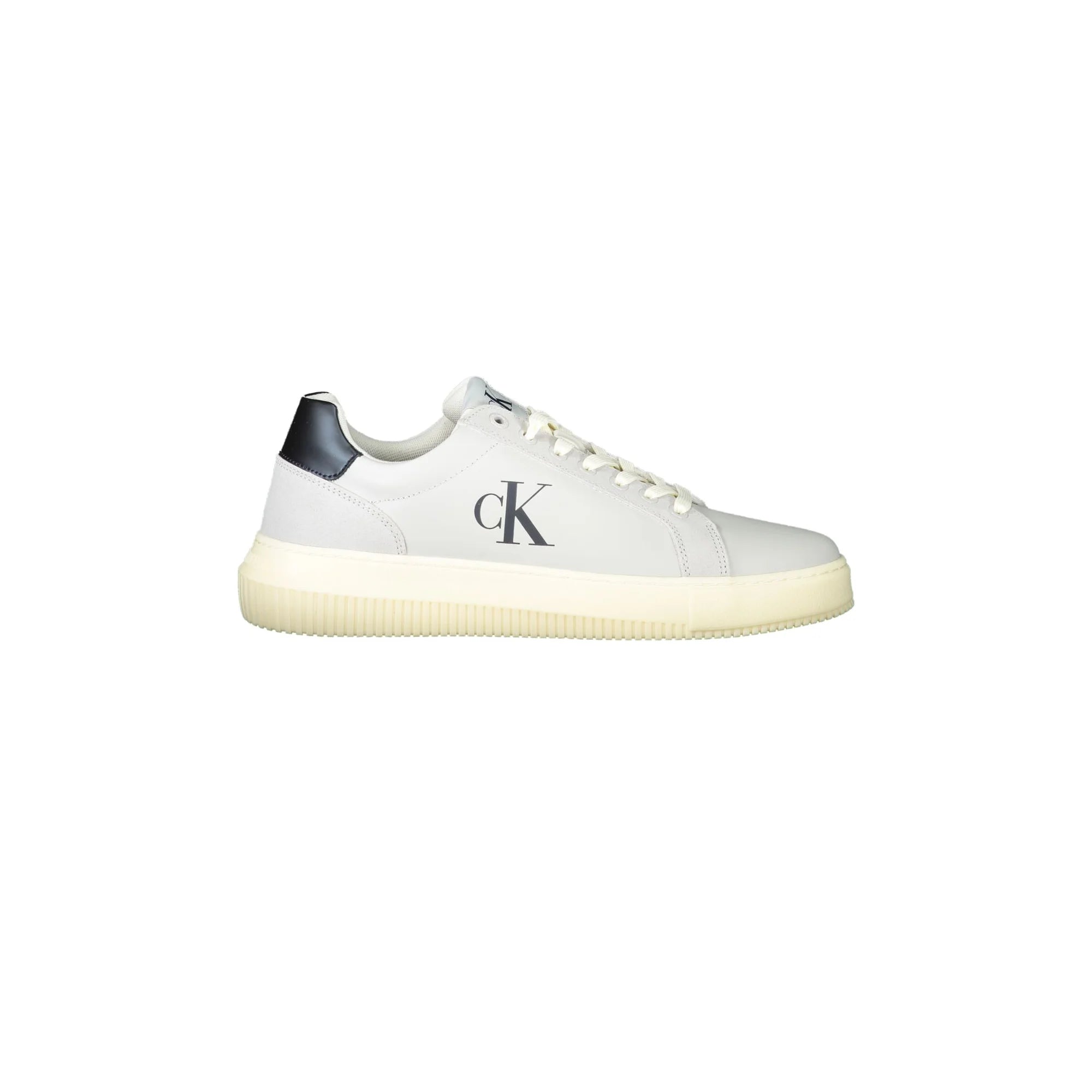 CALVIN KLEIN Scarpe Sneakers Uomo Grigie con Dettagli a Contrasto e Plantare Removibile Grigio - foto prodotto