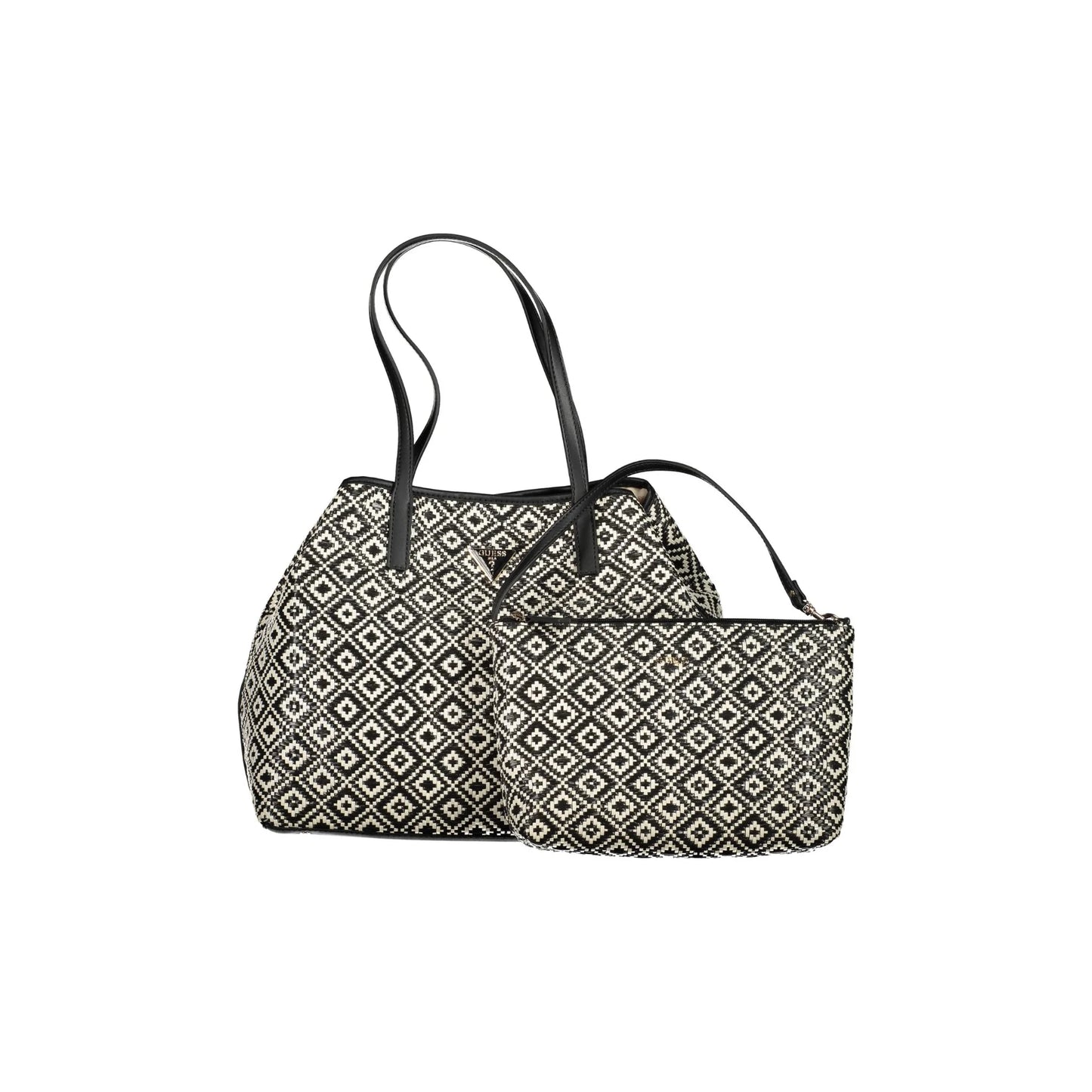 GUESS JEANS Borsa Donna Vikky II Nera con Pochette Interna Removibile Borse nero - vista 3