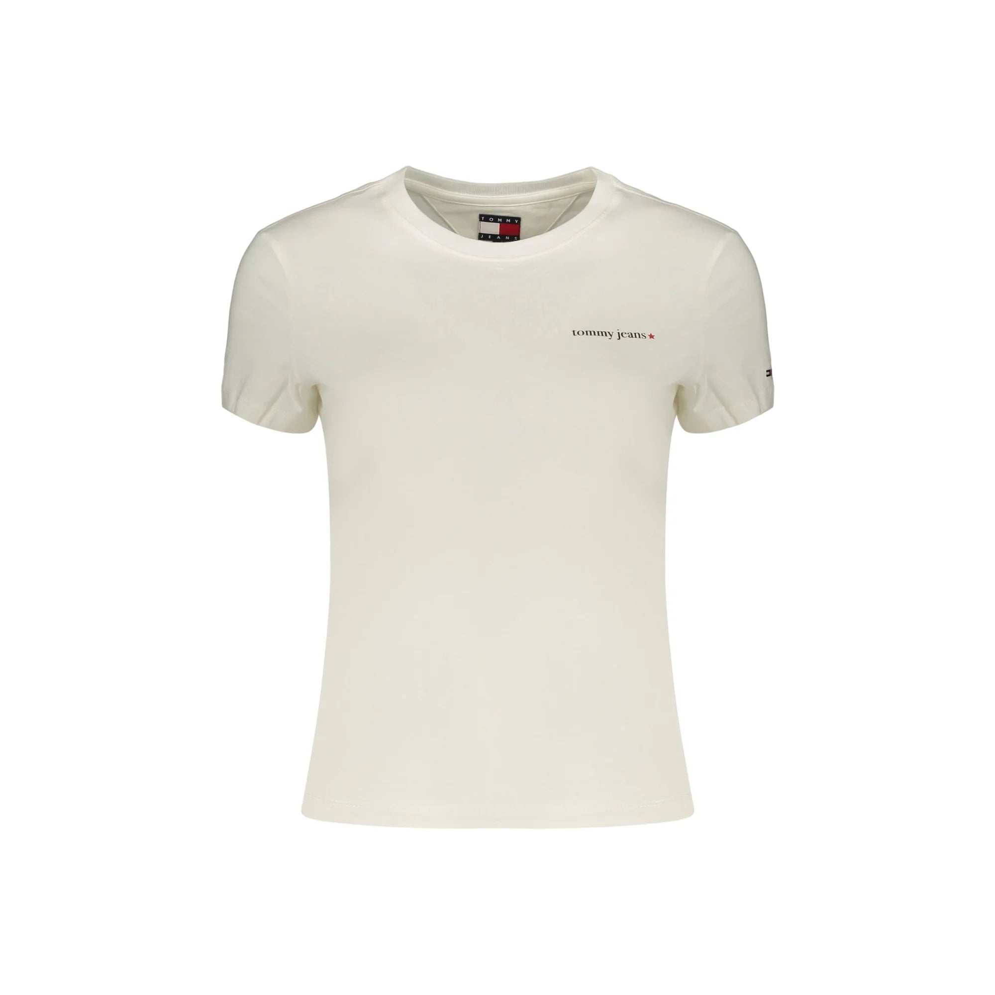 TOMMY HILFIGER T-SHIRT MANICHE CORTE DONNA BIANCO