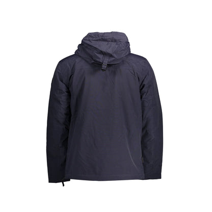 Napapijri Giubbotto Uomo Blu Rainforest con Cappuccio e Tasca Frontale Giubbotti e Giacche - vista 2