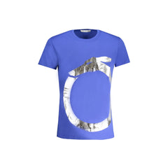 Trussardi T-Shirt Μανίκια Κοντά Ανδρική Μπλε Εκτύπωση Λογότυπο
