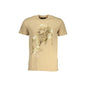 Cavalli Class T-Shirt Maniche Corte Uomo Beige Stampa - foto prodotto