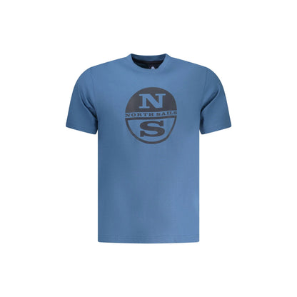 North Sails T-Shirt Uomo Girocollo Stampa Logo Blu - foto prodotto