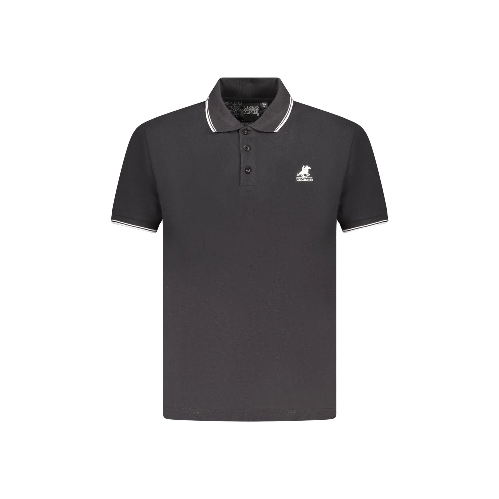 U.S. GRAND POLO POLO MANICHE CORTE UOMO NERO