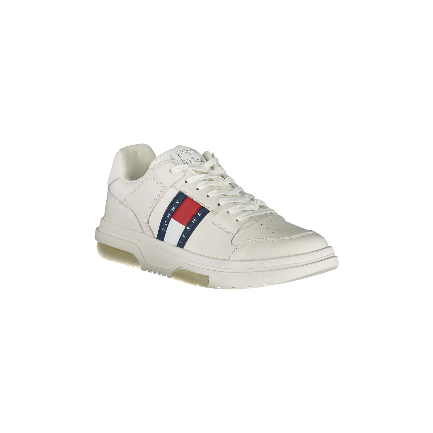 TOMMY HILFIGER Sneakers Uomo Bianche con Dettagli a Contrasto bianco - vista 2