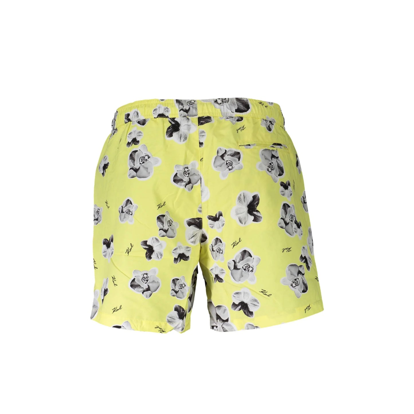 Karl Lagerfeld Beachwear Costume da Mare Uomo Giallo Logo - vista 2