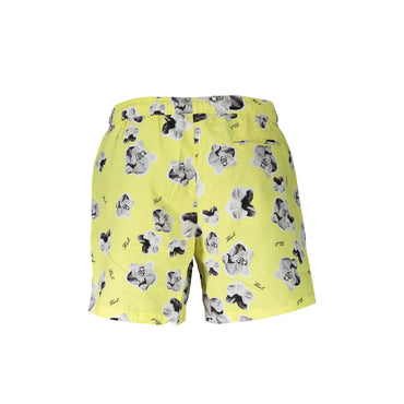 Karl Lagerfeld Beachwear Costume da Mare Uomo Giallo Logo - vista 2