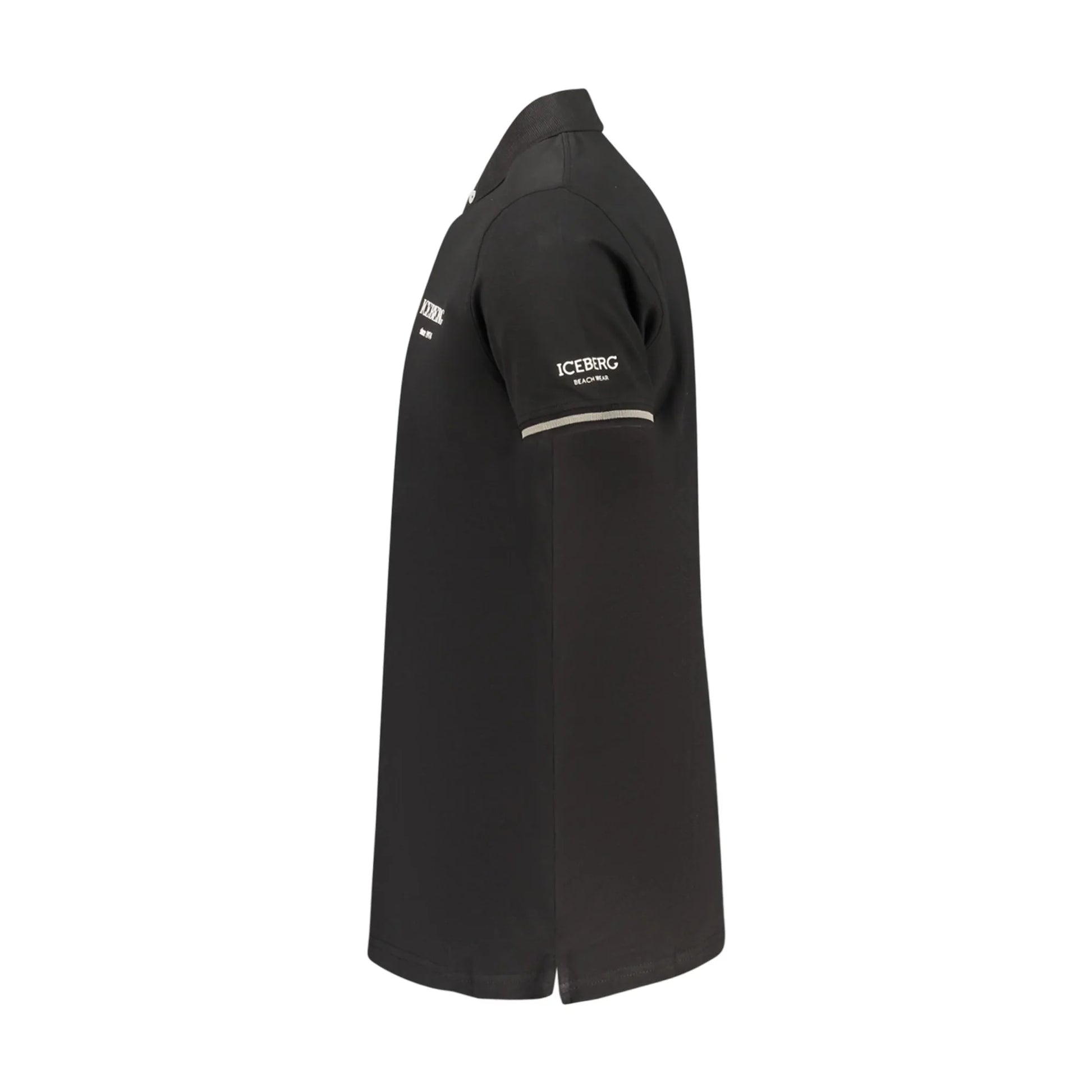 ICEBERG POLO MANICHE CORTE UOMO NERO