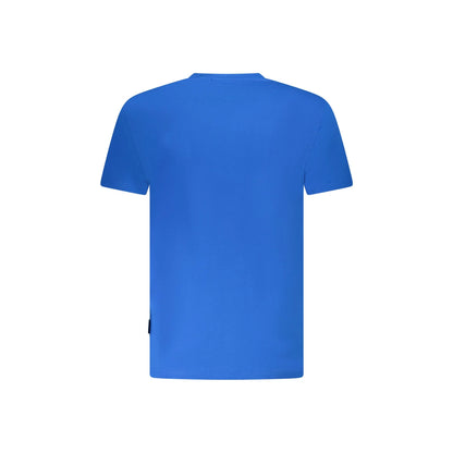 Napapijri T-Shirt Maniche Corte Uomo Azzurra Ricamo azzurro - vista 2