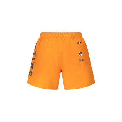 North Sails Costume da Mare Uomo Arancione Stampa Logo - vista 2