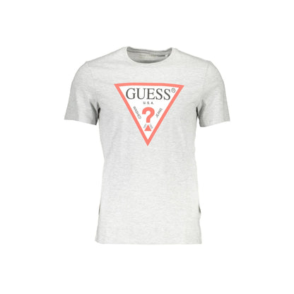 Guess Jeans T-Shirt Maniche Corte Uomo Grigia Stampa Logo Grigio - foto prodotto