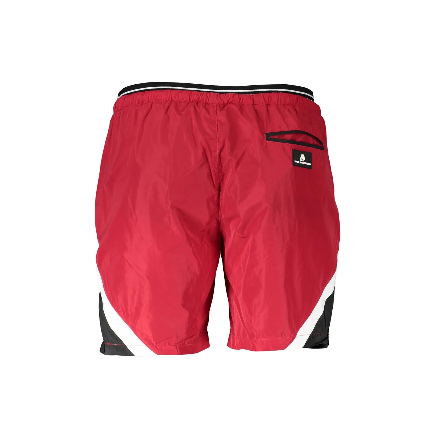 Karl Lagerfeld Beachwear Costume da Mare Uomo Rosso Logo - vista 2