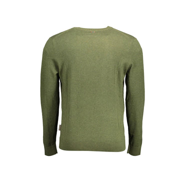 Napapijri Maglia Uomo Verde Ricamo Maglie - vista 2