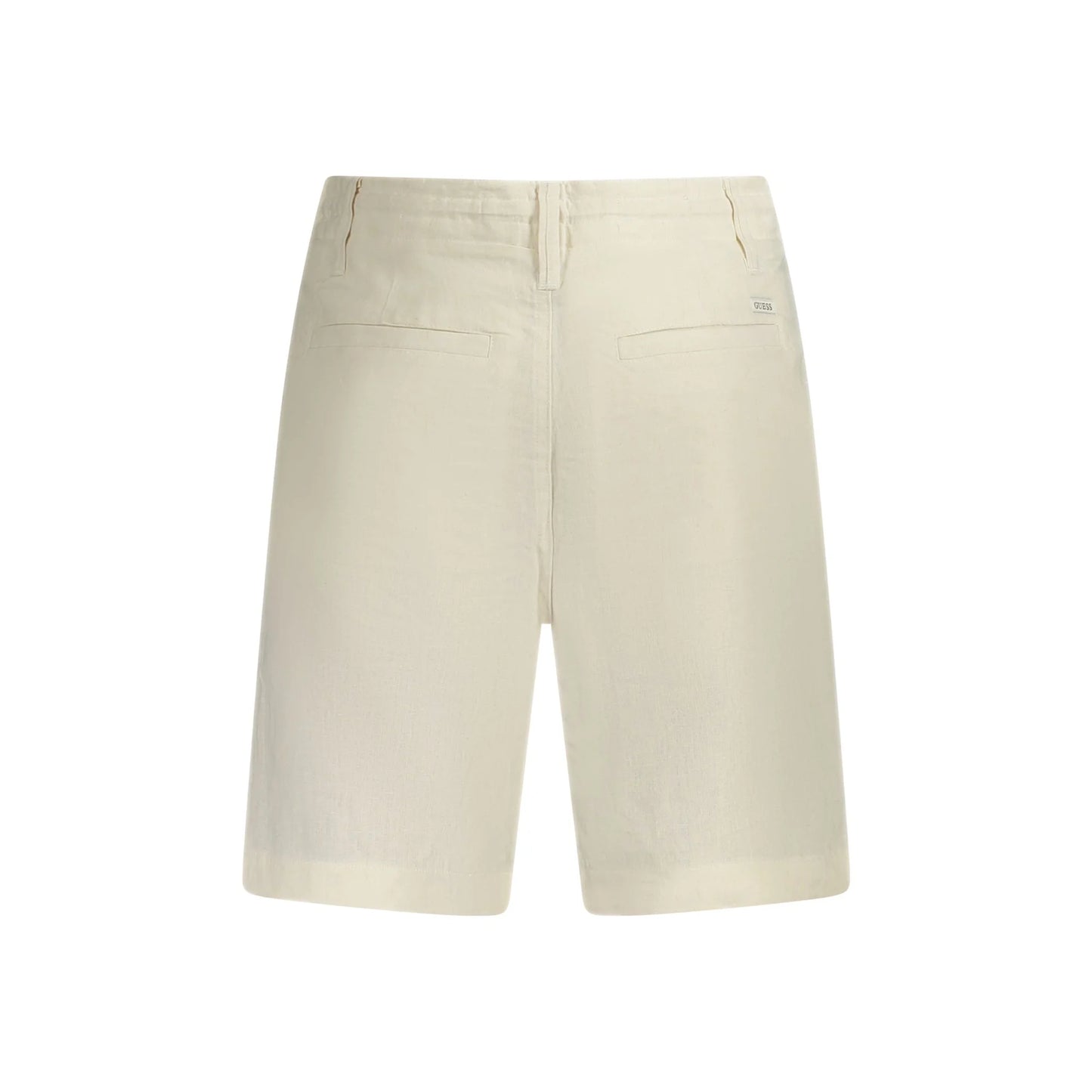 Guess Jeans Short Pantaloni Bermuda Uomo beige Logo - vista 2