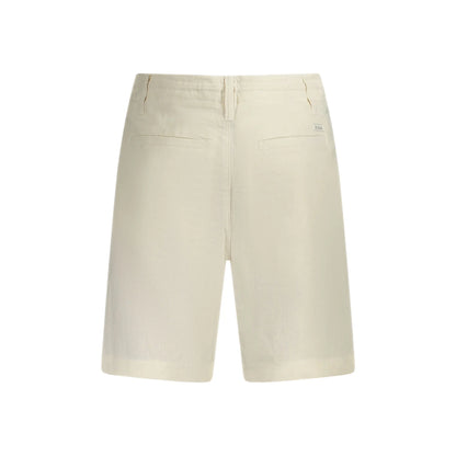 Guess Jeans Short Pantaloni Bermuda Uomo beige Logo - vista 2