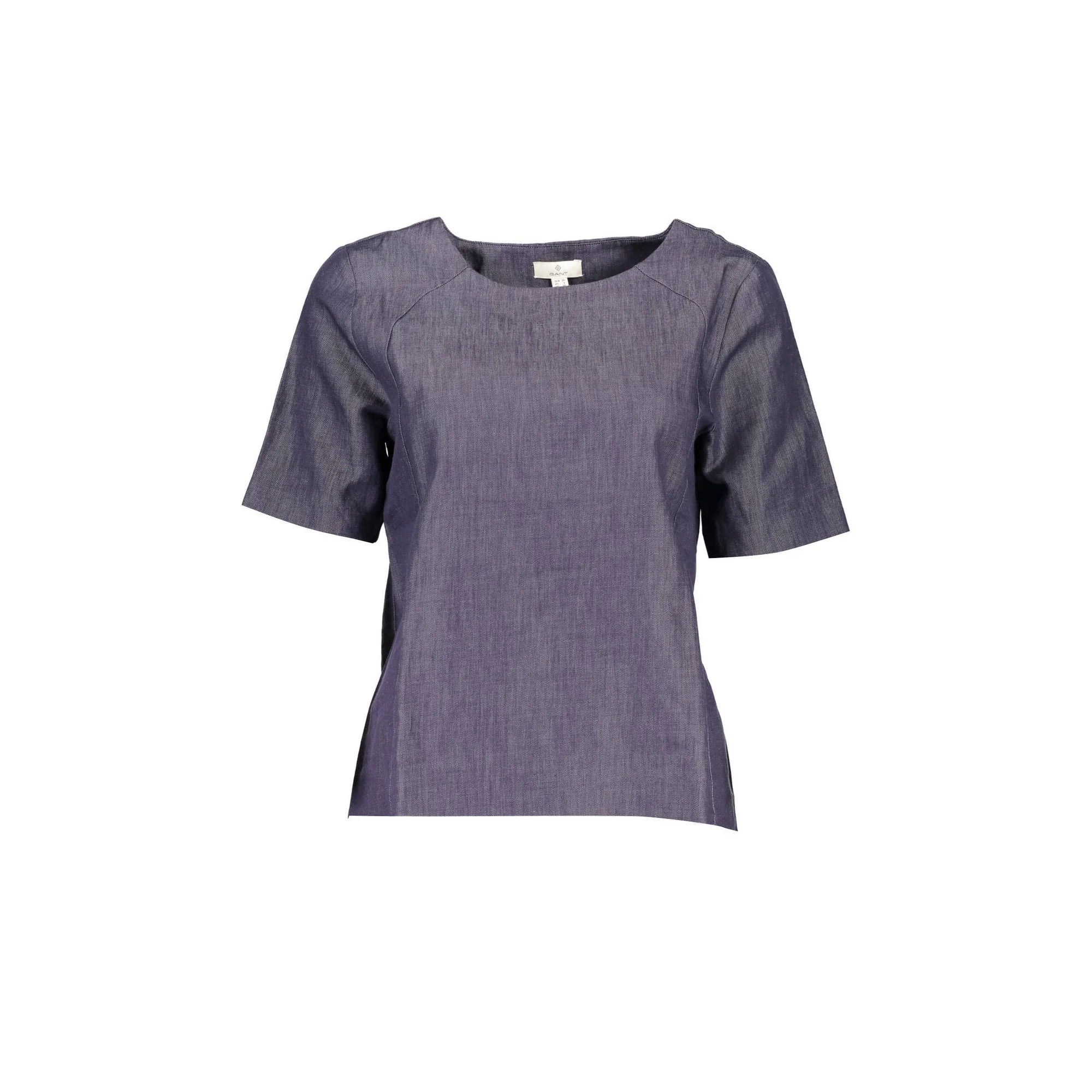GANT T-SHIRT MANICHE CORTE DONNA BLU