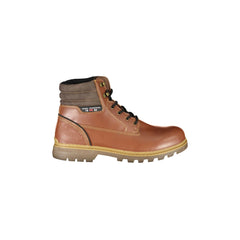 CARRERA Ankelboots Herr Brun med Snörning och Kontrastdetaljer