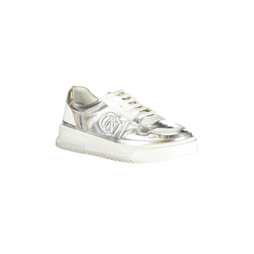 Cafenoir Sneakers Donna Argento Stampa Logo - vista 2