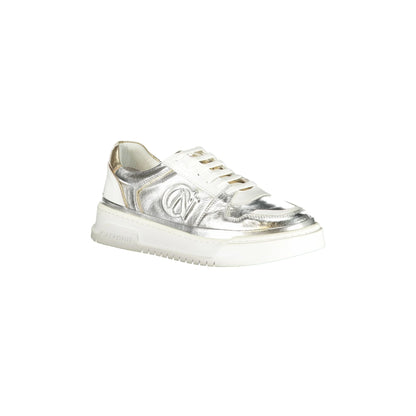 Cafenoir Sneakers Donna Argento Stampa Logo - vista 2