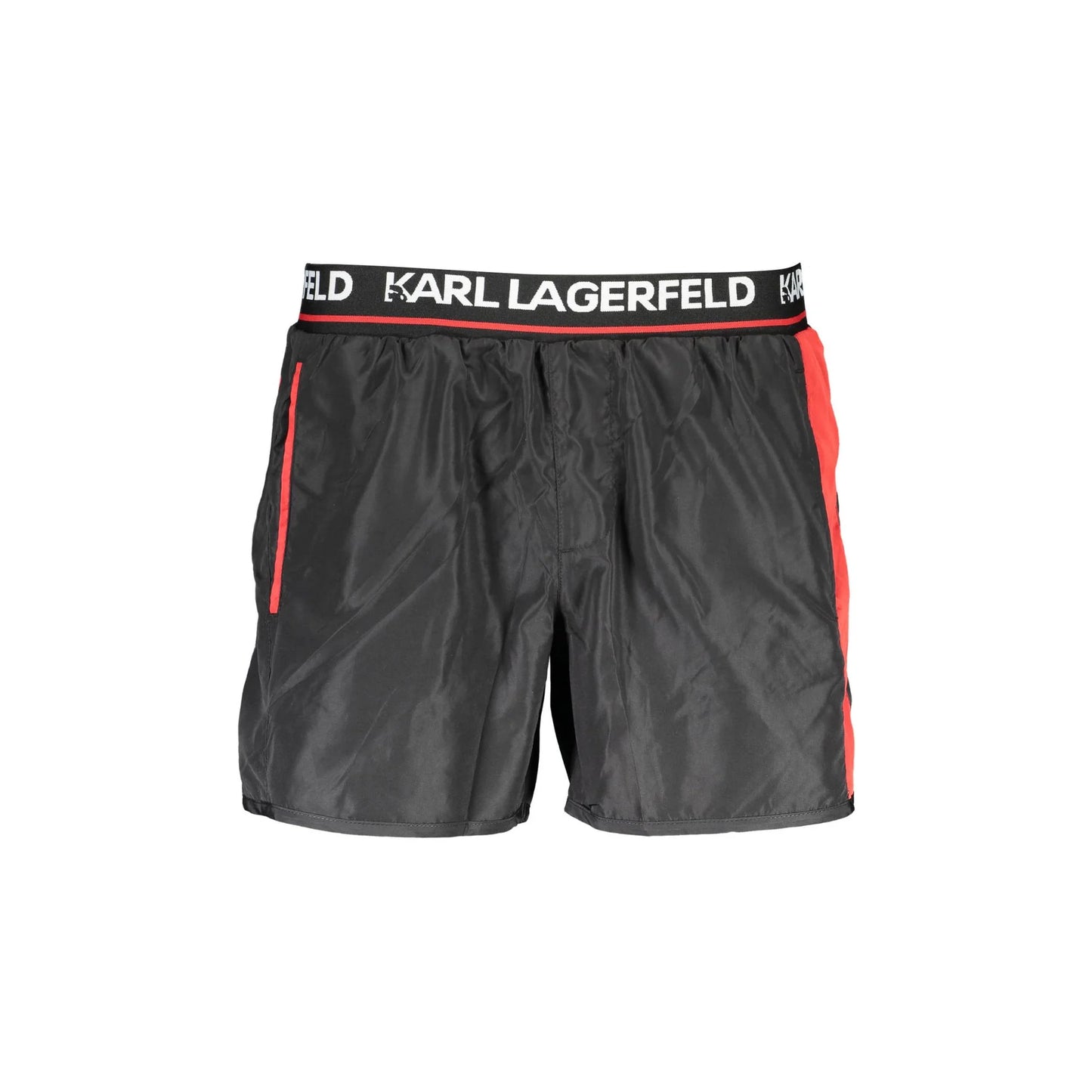 Karl Lagerfeld Beachwear Costume da Mare Uomo Nero Logo - foto prodotto