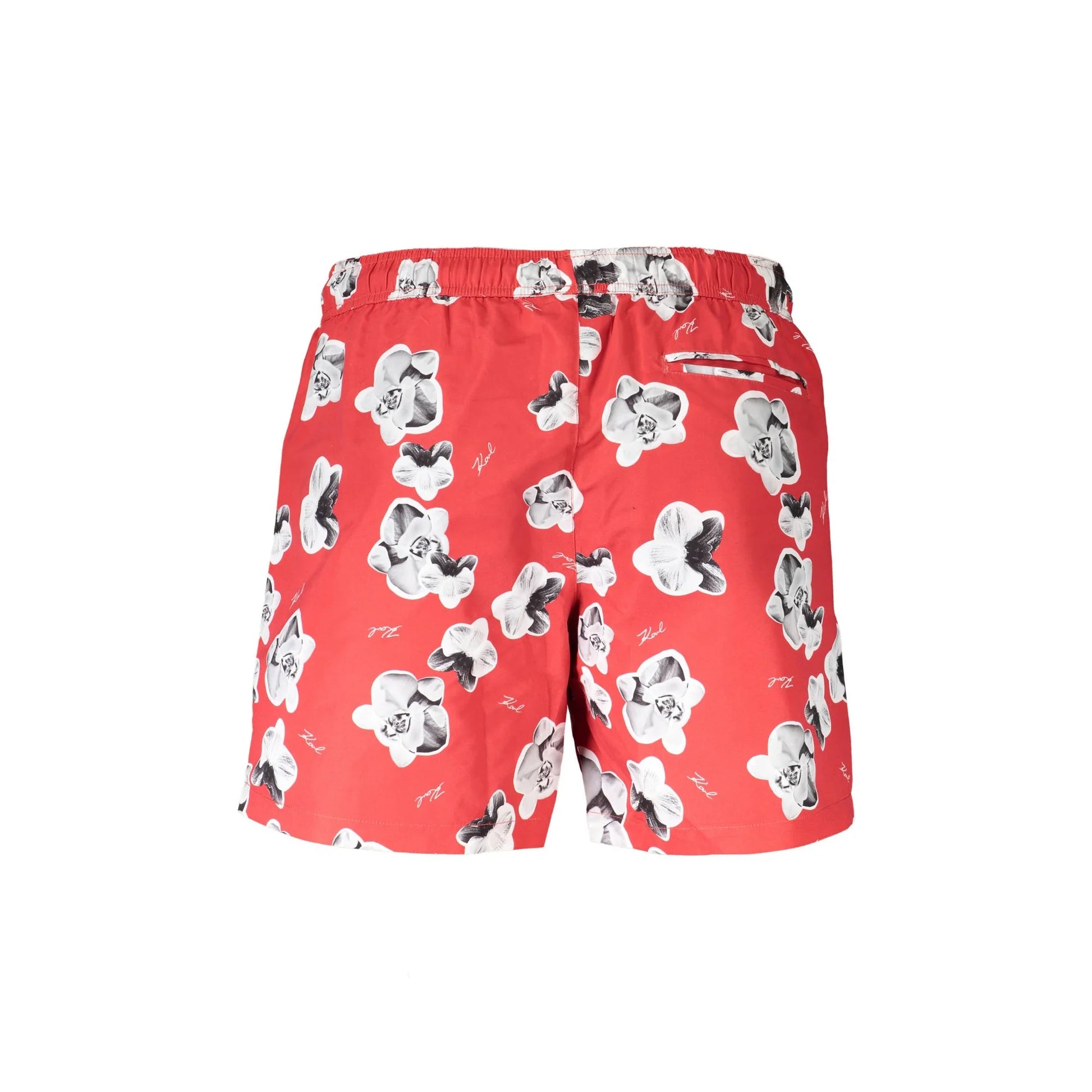Karl Lagerfeld Beachwear Costume da Mare Uomo Rosso Logo - vista 2