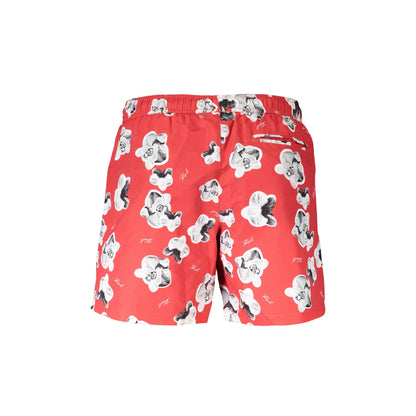 Karl Lagerfeld Beachwear Costume da Mare Uomo Rosso Logo - vista 2