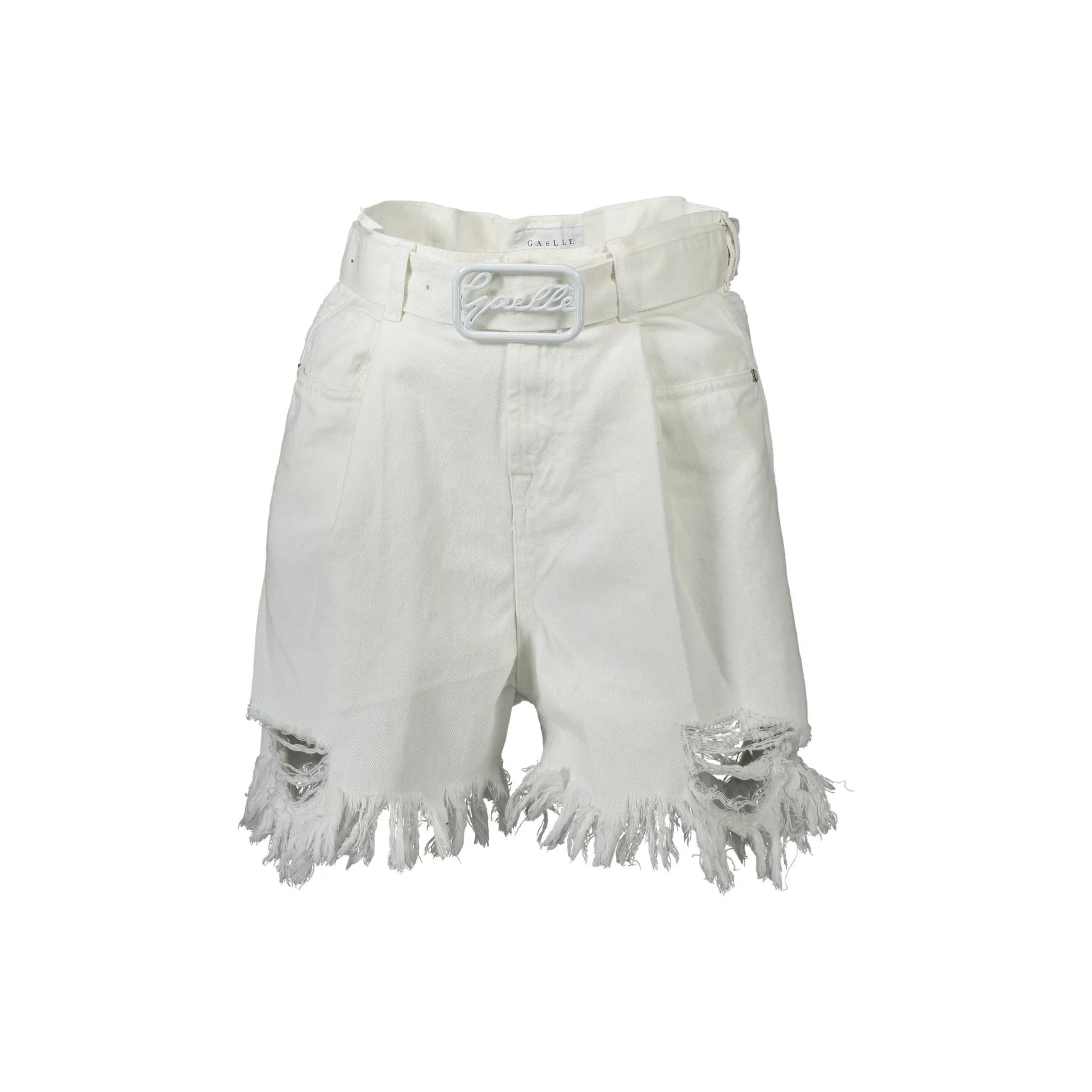 GAELLE PARIS PANTALONE SHORT DONNA BIANCO