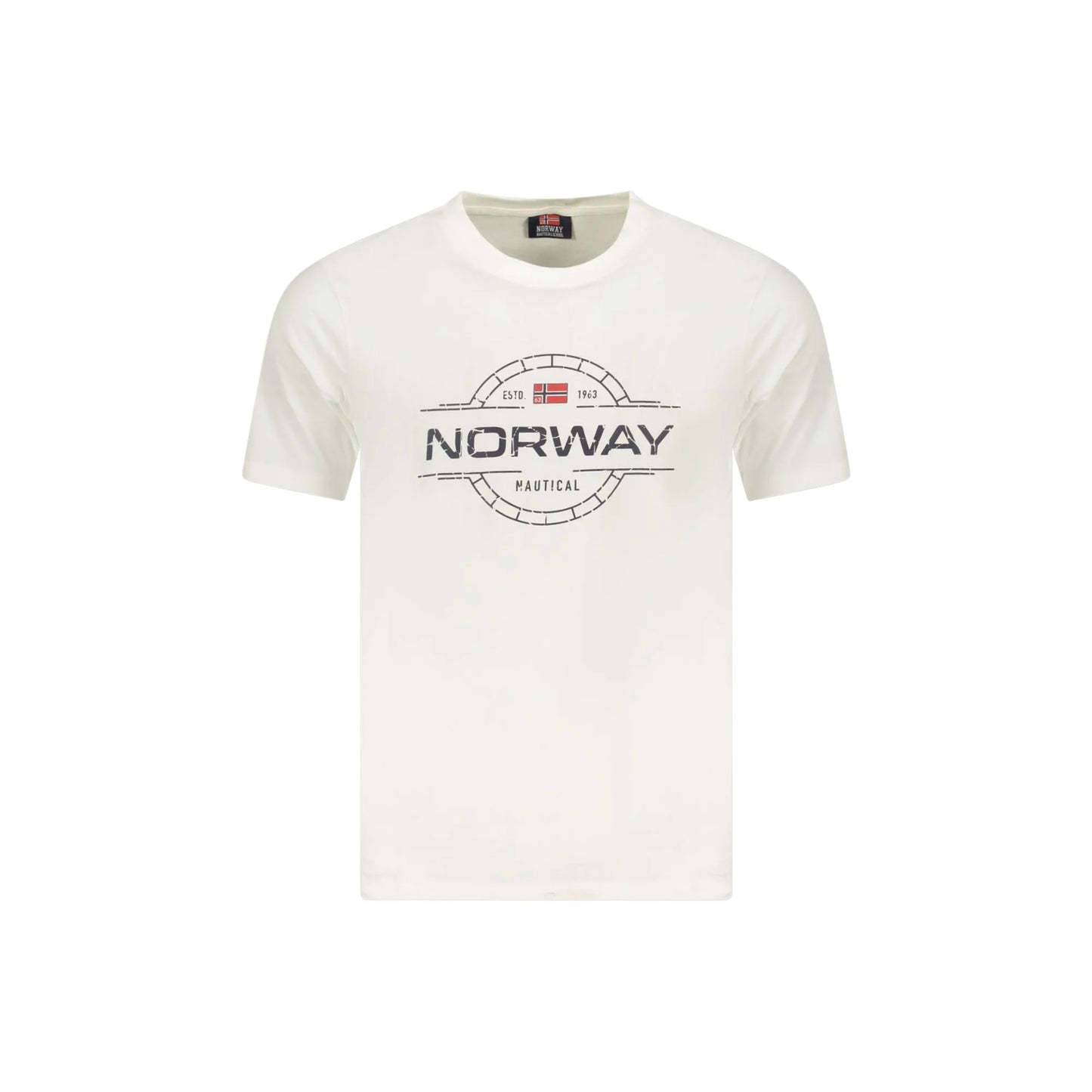 Norway 1963 T-Shirt Maniche Corte Uomo Bianca Stampa Bianco - foto prodotto